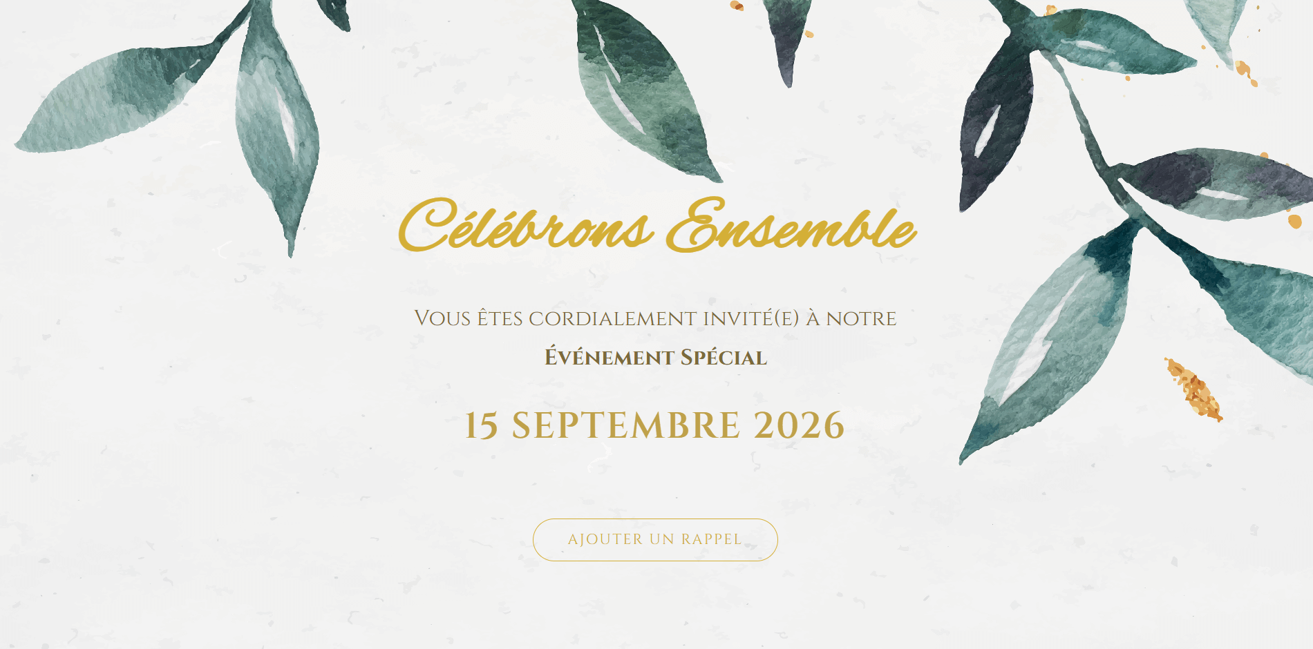 Invitation Mariage